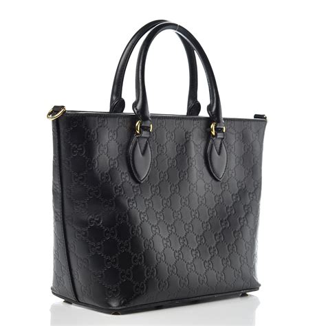 gucci guccissima shoes monogram black leather|Gucci micro guccissima tote.